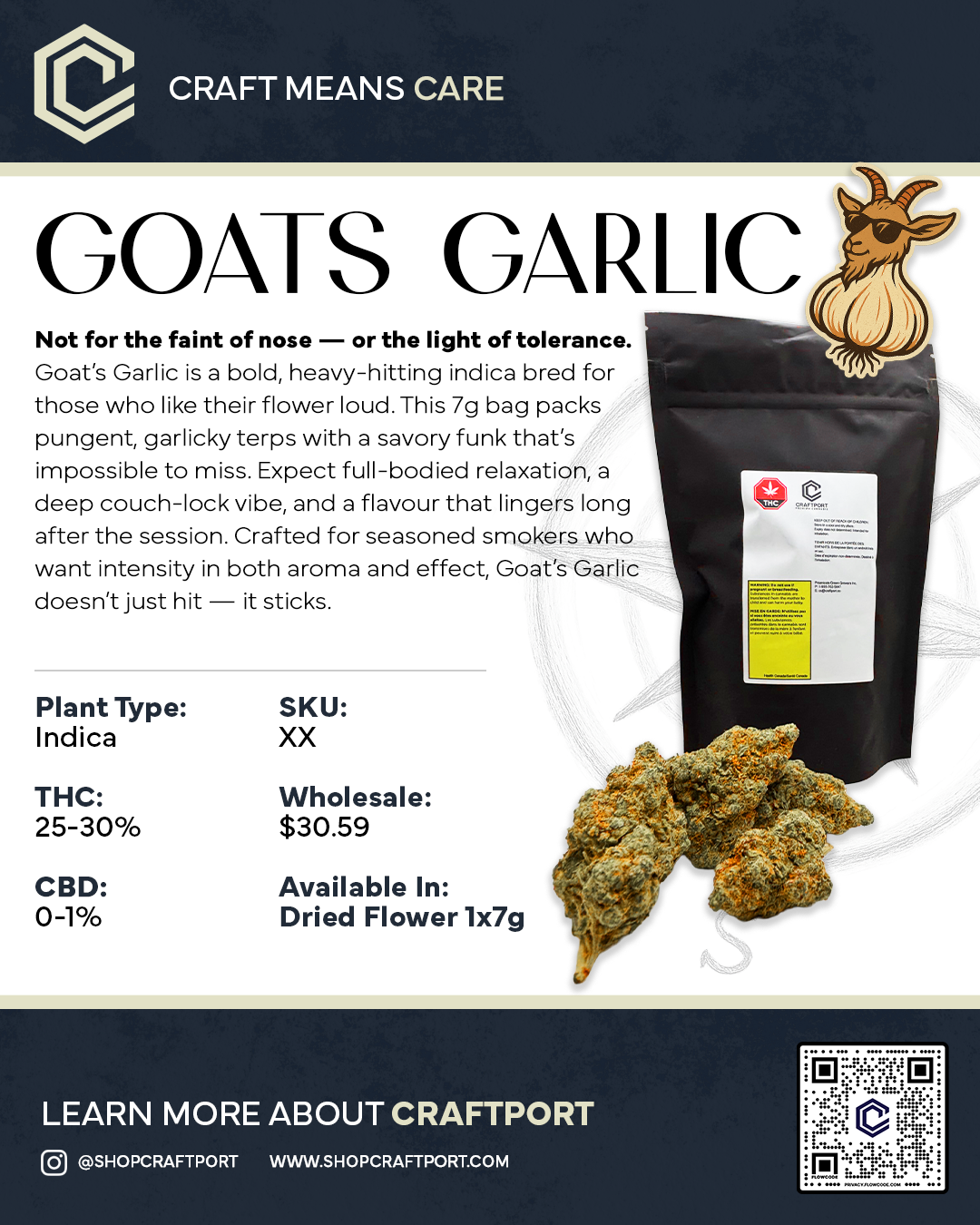 Garlic Goat 7g (Indica)